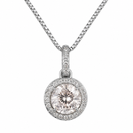 Colar Folheado a Ouro 18k e Prata Circulo Cravejado P