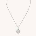 Colar Folheado a Ouro 18k e Prata Circulo Cravejado P