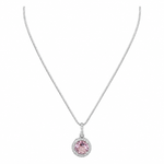 Colar Folheado a Ouro 18k e Prata Circulo Cravejado P