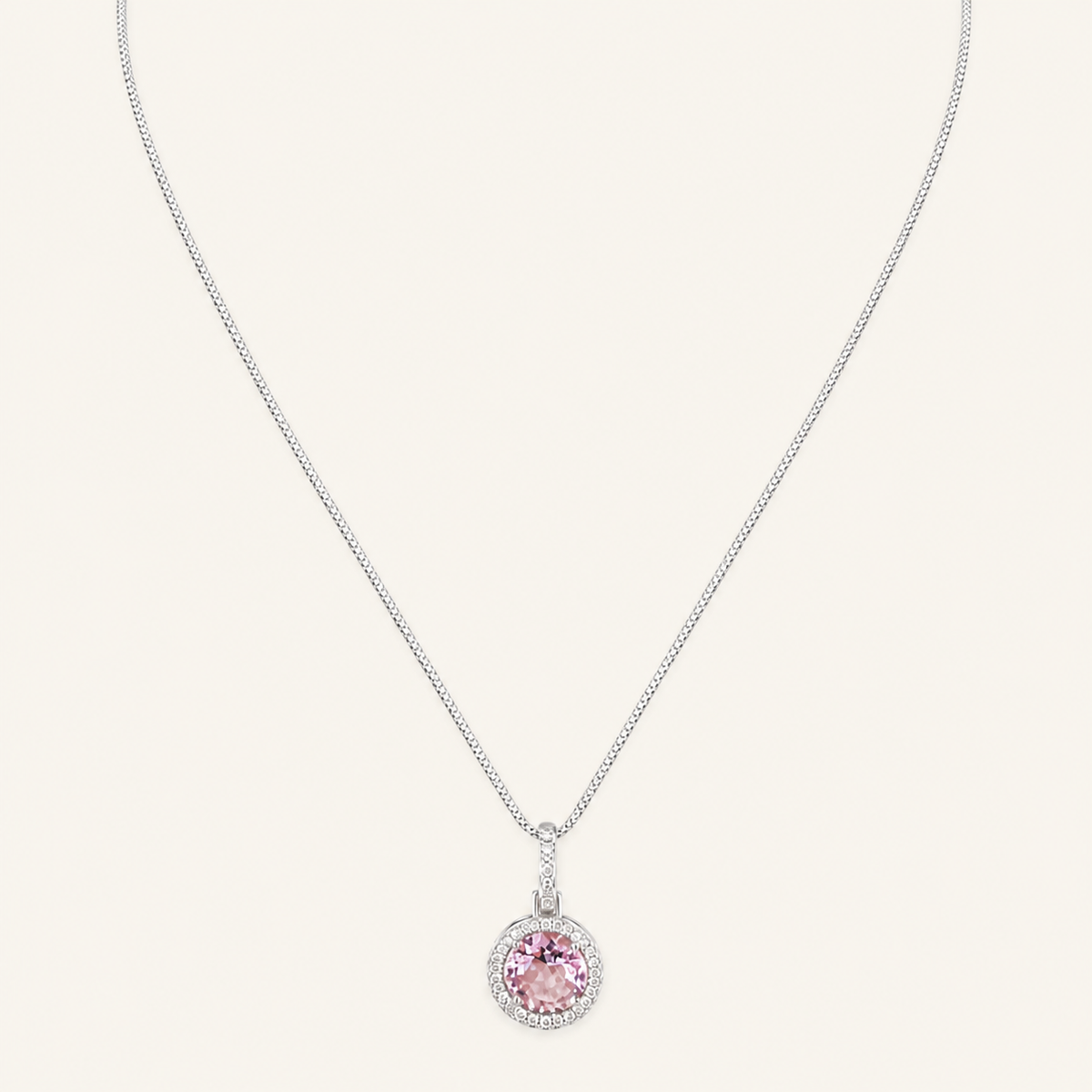 Colar Folheado a Ouro 18k e Prata Circulo Cravejado P