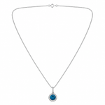 Colar Folheado a Ouro 18k e Prata Circulo Cravejado P