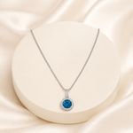 Colar Folheado a Ouro 18k e Prata Circulo Cravejado P
