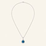 Colar Folheado a Ouro 18k e Prata Circulo Cravejado P