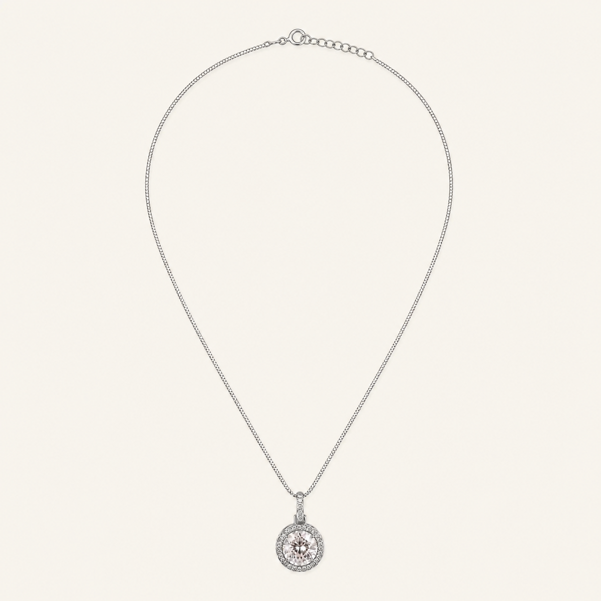 Colar Folheado a Ouro 18k e Prata Circulo Cravejado G