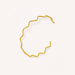 Bracelete Folheado a Ouro 18k Ondulado - Semijoia