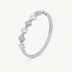 Bracelete Folheado a Ouro 18k e Prata Inspiração Vg Liso e Cravejado