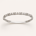 Bracelete Folheado a Prata 925 Cravejado com Zircônias - Design X