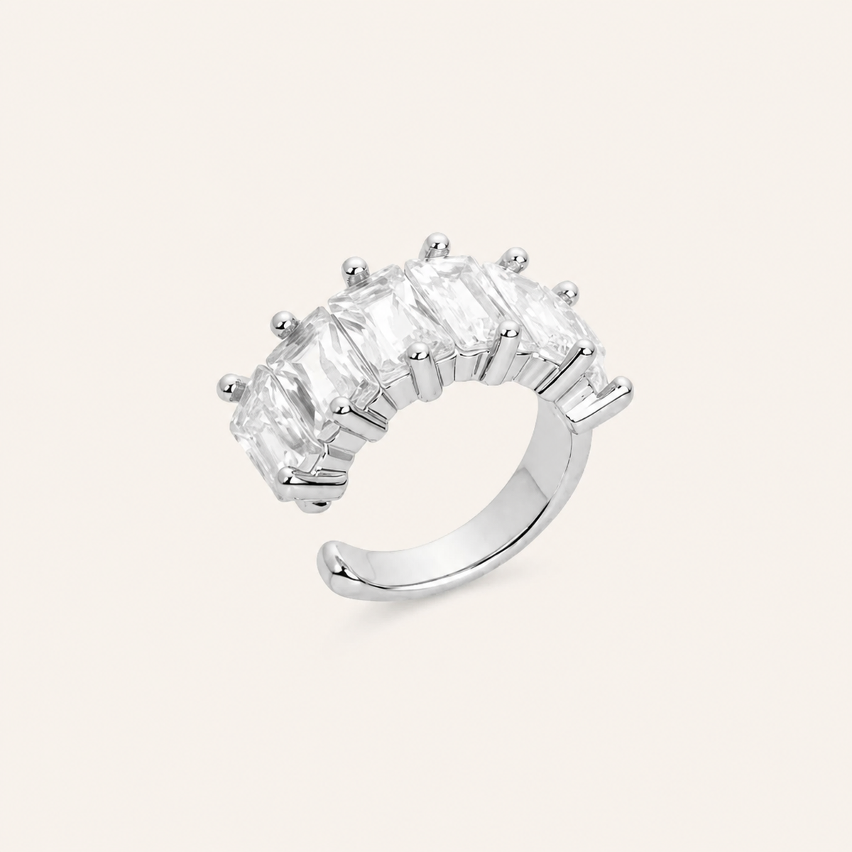 Piercing Folheado a Ouro 18k e Prata Navetes