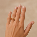 Piercing Folheado a Ouro 18k e Prata Fios Cravejados Cruzados
