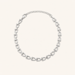 Pulseira Folheada a Prata 925 Elos Grandes Marcas