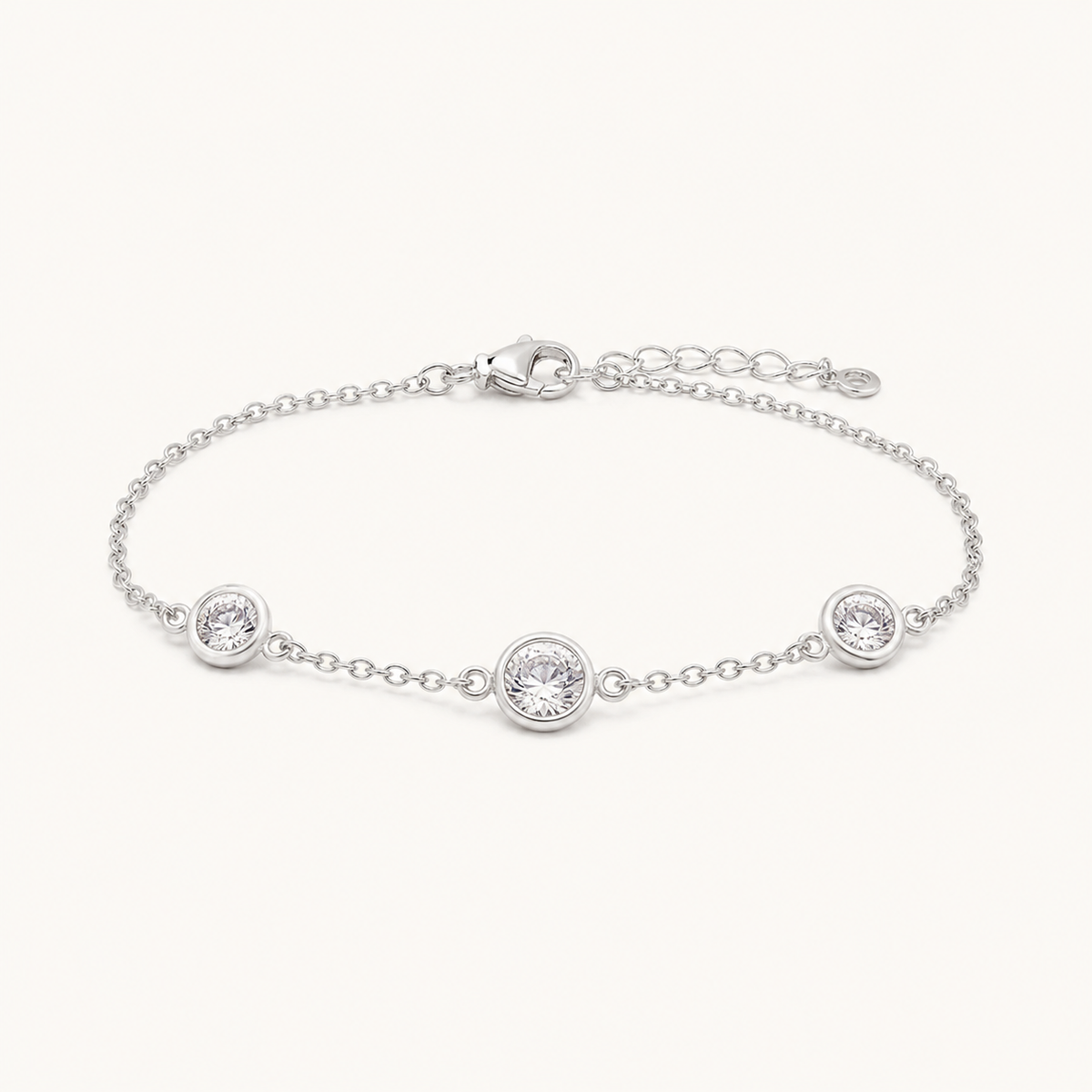 Pulseira Folheada a Prata 925 Pontos de Luz