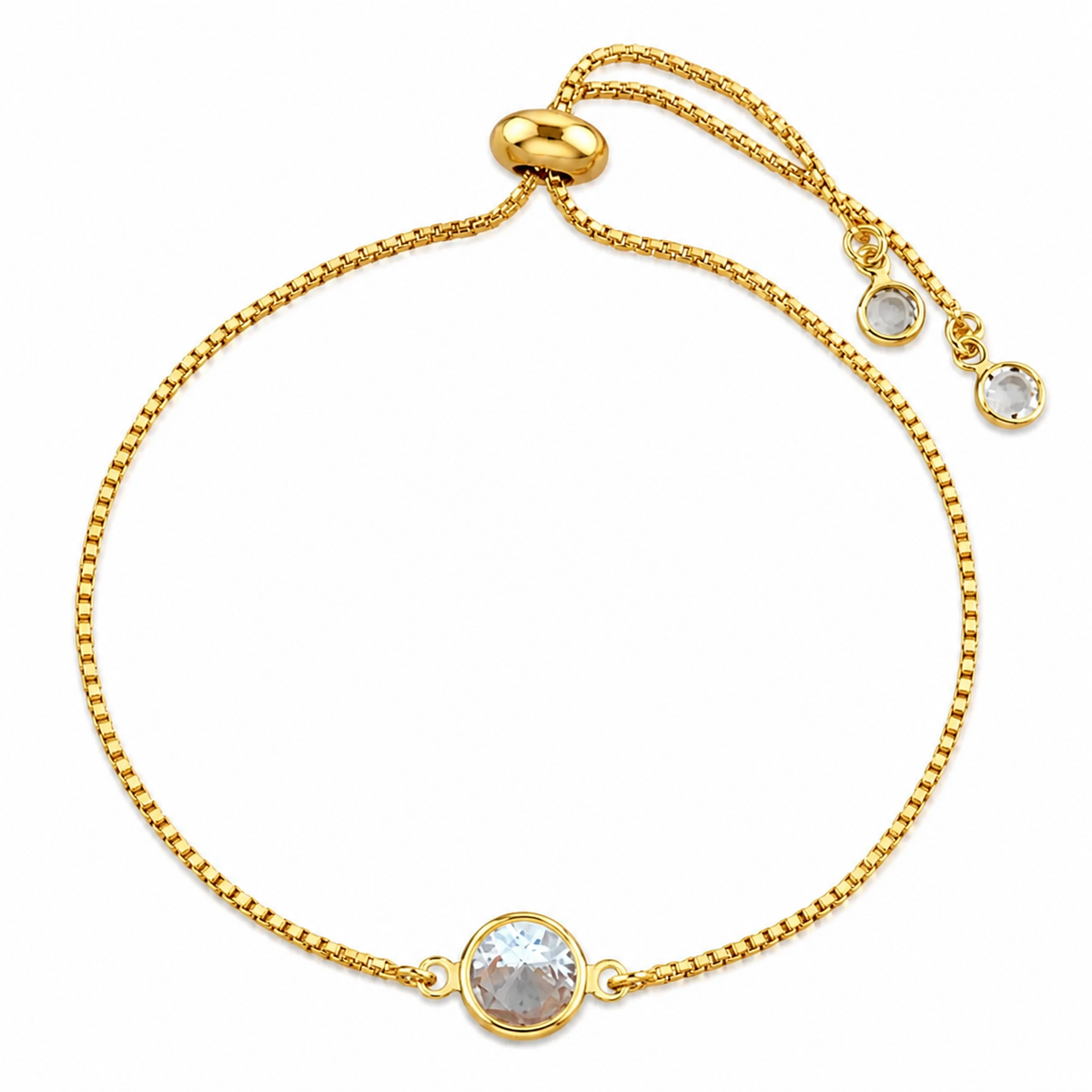 Pulseira Folheada Ponto de Luz