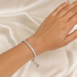 Pulseira Folheado a Ouro 18k e Prata Navetes